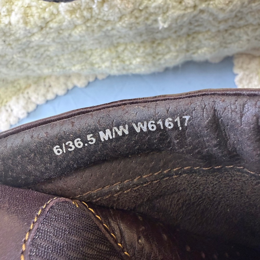 Born Womens Leather‎ Clogs Mules Dark Brown Buckle Slip On Shoes W61617 Size 6 - Picture 6 of 16